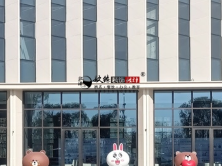 盐池装修公司盐池熙玉园售楼部大厅装修项目实景图分享