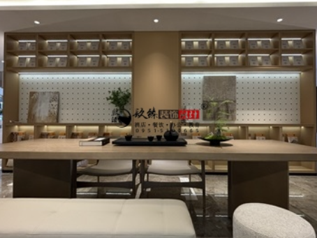 盐池装修公司|盐池望远民生售楼部展厅装修设计实景